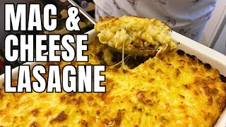 MAC AND CHEESE LASAGNE [upl. by Ecirbaf]