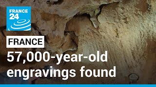 57000yearold Neanderthal engravings found in French cave • FRANCE 24 English [upl. by Gillespie292]