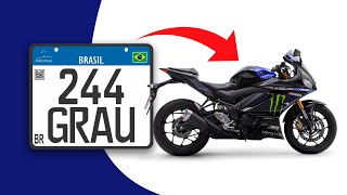 COMO COLOCAR A PLACA MERCOSUL EM SUA MOTO [upl. by Tertias]