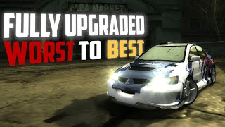 NFS Most Wanted  All Fully Upgraded Blacklist Cars Ranked Worst to Best  1 Bonus Car [upl. by Assillam720]