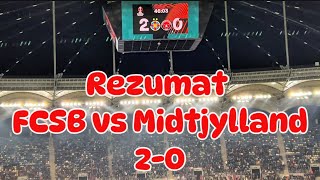 Rezumat FCSB vs Midtjylland scor 20 [upl. by Yelsha]