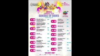 Antigua Carnival 2024 Schedule Rundown [upl. by Lorilee15]