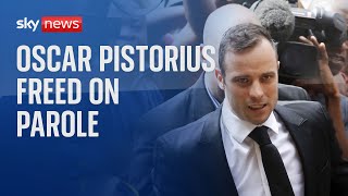 Oscar Pistorius released from prison on parole [upl. by Slyke852]