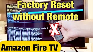 Amazon Fire TV How to Factory Reset without Remote [upl. by Ydnis70]