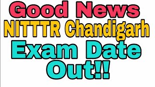 NITTTR Chandigarh MTS Exam Date Out Special Education [upl. by Sethi]