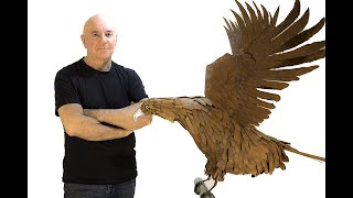 Sculpture of a Wedge tail Eagle [upl. by Rakia]