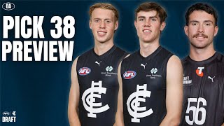 The Hidden GEM for Carlton at Pick 38  2024 AFL Draft Preview 🔵 [upl. by Cavil]