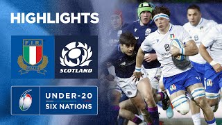 Italy Dominate Scotland  Match Highlights  Six Nations U20s [upl. by Zingale]