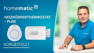 Homematic IP  Heizkörperthermostat – pure [upl. by Nakada]