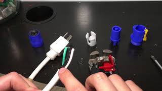 How to make a Neutrik PowerCon Cable [upl. by Ariajay]