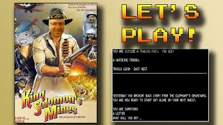 King Solomons Mines TRS80 1982  Text Adventure Lets Play with the Adventure Game Geek [upl. by Marena]