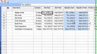 MS ProjectSetting up a Baselinemp4 [upl. by Senhauser]