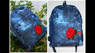 MOCHILA JEANS  Juliana Dantas [upl. by Mackay]