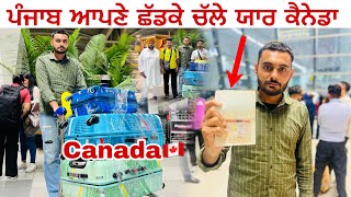 Canada🇨🇦Challe  Punjab To Delhi Airport [upl. by Weide446]