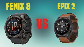 Garmin Fenix 8 vs Garmin Epix 2  Full Specs Compare Smartwatches [upl. by Llerrah37]