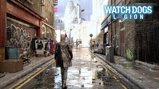 Walking in the Rain in nearfuture London  Watch Dogs Legion  Full Tour [upl. by Marih]