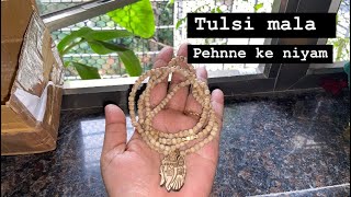 Tulsi Mala Pehnne ke niyam🙏 priyankapanditofficial6820 shriharivansh radheradhe laddugopal [upl. by Nnayllehs]