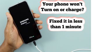 How to fix Samsung Galaxy won’t turn on or charge black screen [upl. by Yahc]