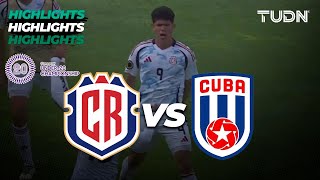 HIGHLIGHTS  Costa Rica vs Cuba  CONCACAF Sub20 Championship [upl. by Aggy787]