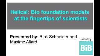 Helical Bio foundation models at the fingertips of scientists [upl. by Lladnar34]