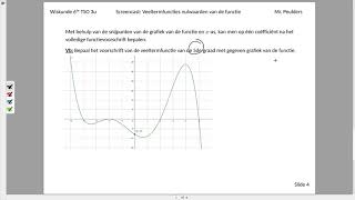 Voorschrift bepalen met behulp van de grafiek van een veeltermfunctie Les 8 Toepassing [upl. by Neale]