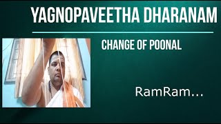 YAGNOPAVETHA DHARANAM  CHANGE OF POONAL [upl. by Nimrac]