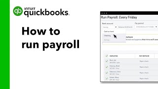 How to run payroll in QuickBooks Online [upl. by Normac988]