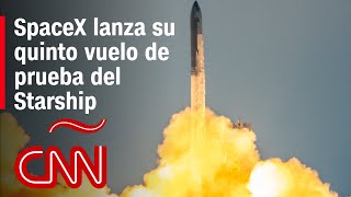 Sin precedentes el cohete Starship de SpaceX despega y aterriza en una ambiciosa prueba [upl. by Arayc800]