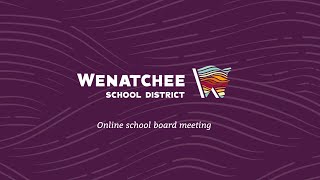 Wenatchee School District Board Meeting 12324 [upl. by Stultz260]