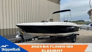 2023 Bayliner 180 Element Bowrider Boat Tour SkipperBuds [upl. by Adnicaj]