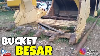 JADI BESI TUA  KONDISI BUCKET EXCAVATOR SHOVEL BESAR PC3000 YANG SUDAH KARATAN DAN LUMUTAN [upl. by Marcile]