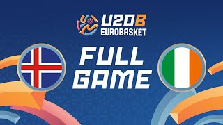 Qualif Round  Iceland v Ireland  Full Basketball Game  FIBA U20 Womens EuroBasket 2024 Div B [upl. by Elamef565]