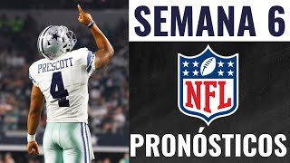 Pronósticos NFL Semana 6 🏈 Análisis Apuestas y Predicciones de cada PARTIDO [upl. by Carmencita]