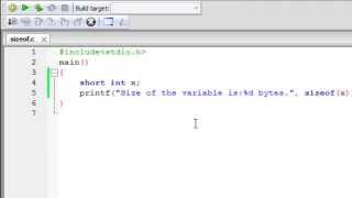 C Programming Tutorial  31 Sizeof Operator [upl. by Vivianna79]