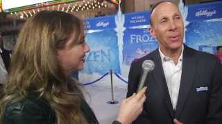 FROZENs Michael Giaimo Talks Fjords Castles amp Costumes Frozen World Premiere [upl. by Clough160]