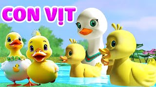 Một Con Vịt 🐥 Đàn Vịt Lon Ton 🐣🦆 Nhạc Con Vịt  Liên Khúc Hoạt Hình Thiếu Nhi Vui Nhộn [upl. by Annod]