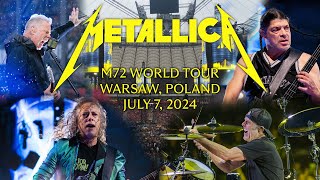 Metallica M72 World Tour  Warsaw Poland  July 7 2024 MULTICAM HQ SOUND Napisy PL 4K [upl. by Fira]