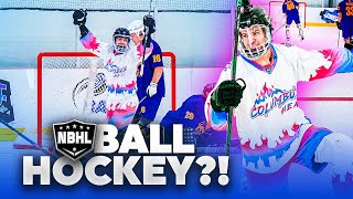 WE TRIED PLAYING IN A PRO BALL HOCKEY TOURNEYGONE WRONG [upl. by Nylde944]