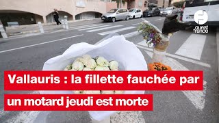 Vallauris  la fillette fauchée par un motard jeudi est morte annonce l’avocat de la famille [upl. by Yadahs262]