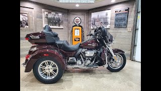 2022 HarleyDavidson Tri Glide Ultra FLHTCUTGMidnight CrimsonVivid Black [upl. by Salaidh]