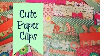 Craft Fair Idea 2 Cute Paper Clip Packs with tutorial 2016 [upl. by Yarvis]