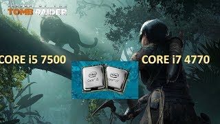 Core i5 7500 Vs Core i7 4770 Bechmark Test Shadow of the Tomb Raider Gtx 1060 6GB [upl. by Norrehc]