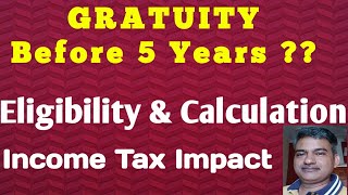 Gratuity before 5 years  How to calculate gratuity  Formula  Gratuity Act  Gratuity Amendment [upl. by Zsamot]