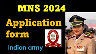 Mns 2024 application form date  mns latest update 2024  mns 2024 cbt exam datemns2024mnsmnsssc [upl. by Zelazny]