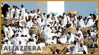 Hajj pilgrims descend on Mount Arafat [upl. by Samuella]