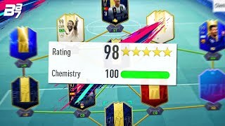 THE HIGHEST RATED TEAM ON FIFA 198 SQUAD BUILDER  FIFA 19 [upl. by Nastassia]