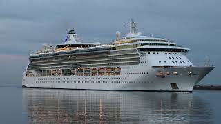 Royal Caribbeans Brilliance of the Seas in the channel Outer Harbor Adelaide South Australia [upl. by Ashil779]