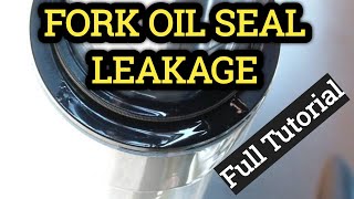 How To Change Fork Oil Seal In MotorcyclesFull TutorialMalayalam [upl. by Kohl]