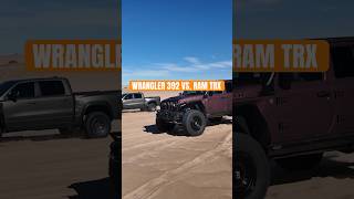 Supercharged JEEP WRANGLER Vs SUPERCHARGED RAM 1500 TRX… Which ones better offroad… [upl. by Hacissej400]