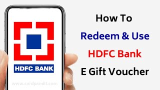 How To Redeem HDFC Bank E Voucher Code  HDFC Gift Card Redeem Kaise Karen  Sachin Meher [upl. by Letti444]